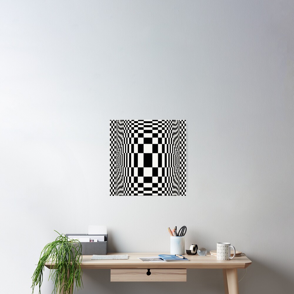 Op Art. Victor #Vasarely, was a Hungarian-French #artist, who is widely accepted as a #grandfather and leader of the #OpArt movement Poster