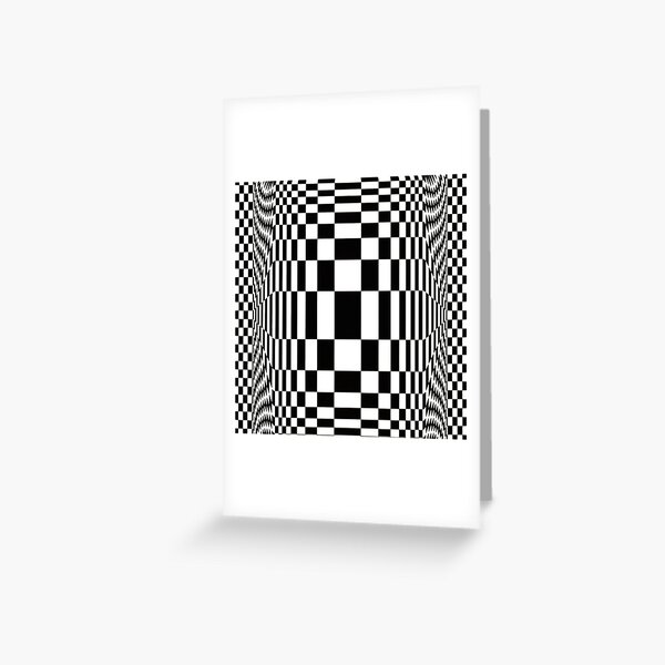 Op Art. Victor #Vasarely, was a Hungarian-French #artist, who is widely accepted as a #grandfather and leader of the #OpArt movement Greeting Card