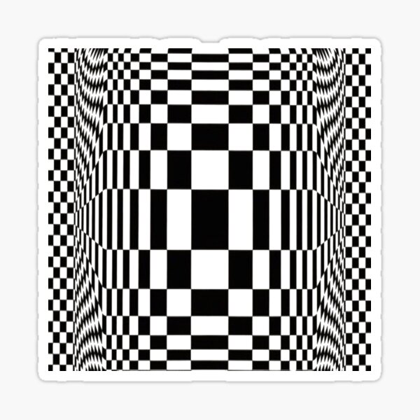 Op Art. Victor #Vasarely, was a Hungarian-French #artist, who is widely accepted as a #grandfather and leader of the #OpArt movement Sticker