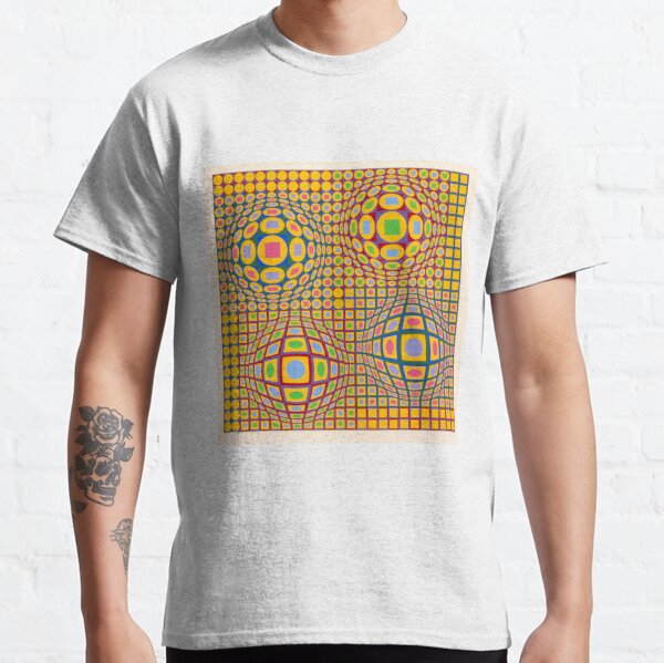 Op Art. Victor #Vasarely, was a Hungarian-French #artist, who is widely accepted as a #grandfather and leader of the #OpArt movement Classic T-Shirt