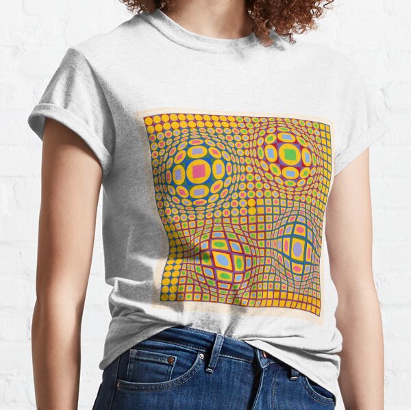 Op Art. Victor #Vasarely, was a Hungarian-French #artist, who is widely accepted as a #grandfather and leader of the #OpArt movement Classic T-Shirt