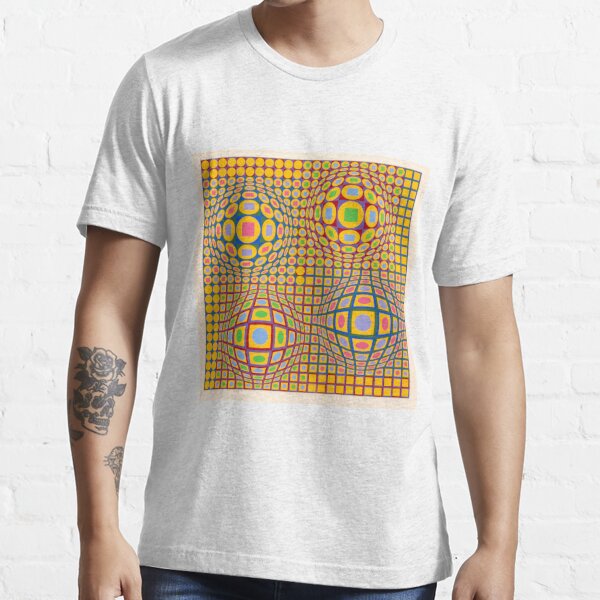 Op Art. Victor #Vasarely, was a Hungarian-French #artist, who is widely accepted as a #grandfather and leader of the #OpArt movement Essential T-Shirt