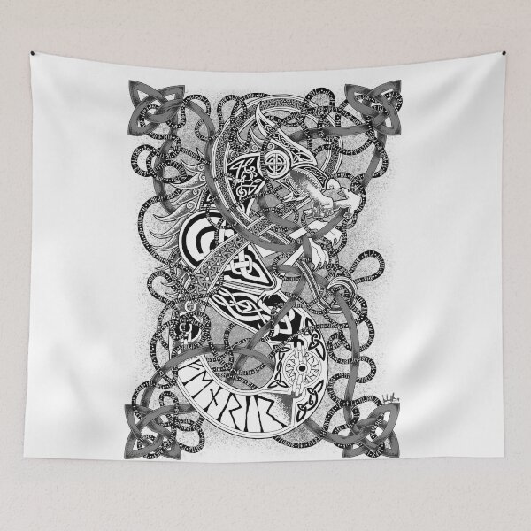 Item preview, Fenrir The Famed Wolf designed and sold by MythicComicsArt.