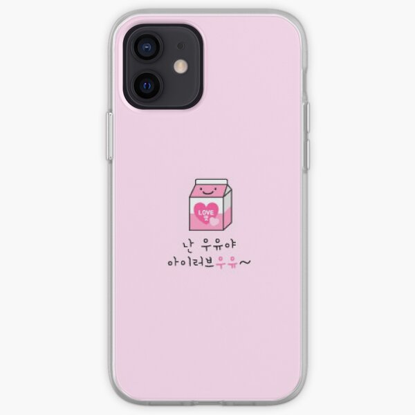 La coque de téléphone de Stray Kids IN adorable lait rose Coque souple iPhone