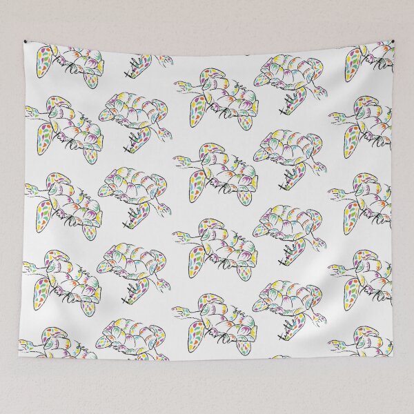 Item preview, Colourful Sea Turtles designed and sold by Ohmywordartist.
