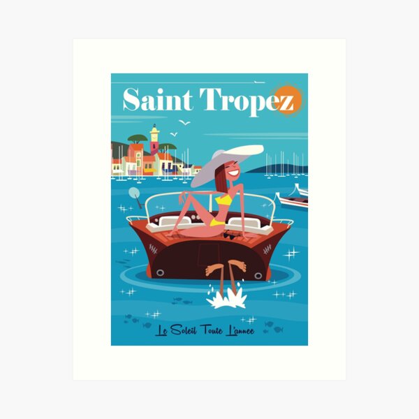 Item preview, St Tropez poster designed and sold by Gary Godel.