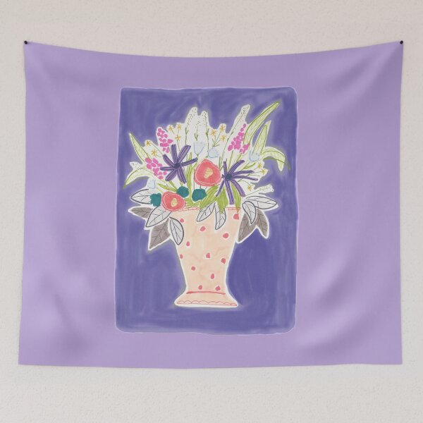 Item preview, Vase with summerflowers designed and sold by larilou-art.
