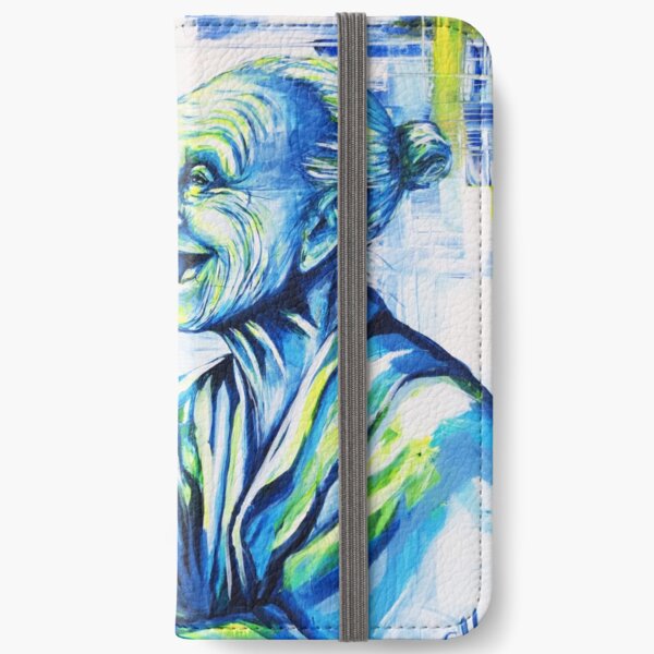 "Happy End" Porträt Oma by #carographic iPhone Flip-Case