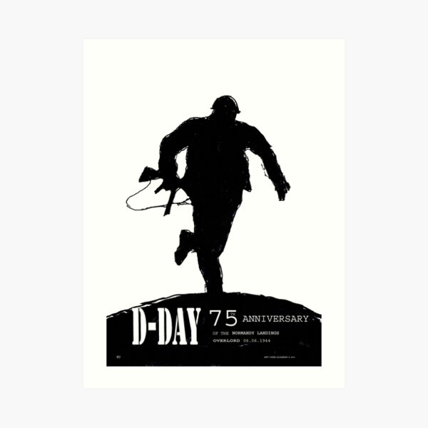 D-Day Anniversary of the Landing in Normandie - June 6, 1944 Art Print