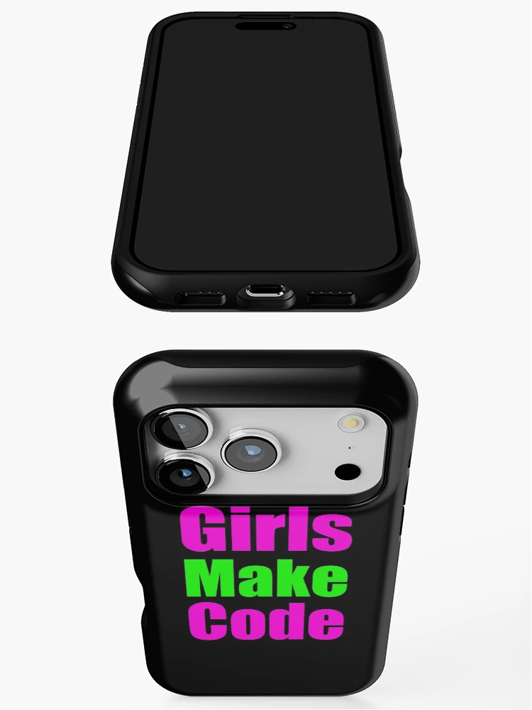 Thumbnail 3 of 4, iPhone Case, Girls make Code designed and sold by KeepOnCoding.