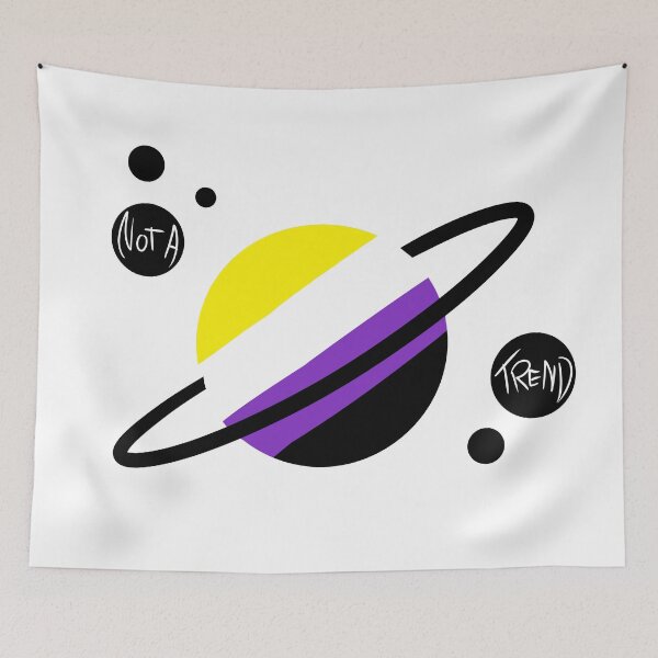 Item preview, "Interstellar Pride" - Nonbinary Pride Flag designed and sold by AutumnStars.