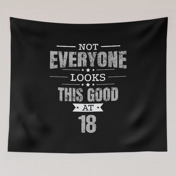 Item preview, 18th Birthday Gift Retro Eighteen 18 Years Looks This Good Grey designed and sold by haselshirt.