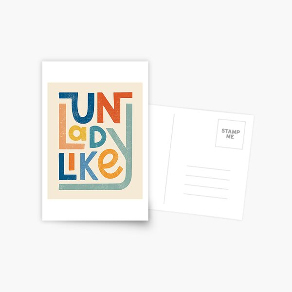 UNLADYLIKE Postcard