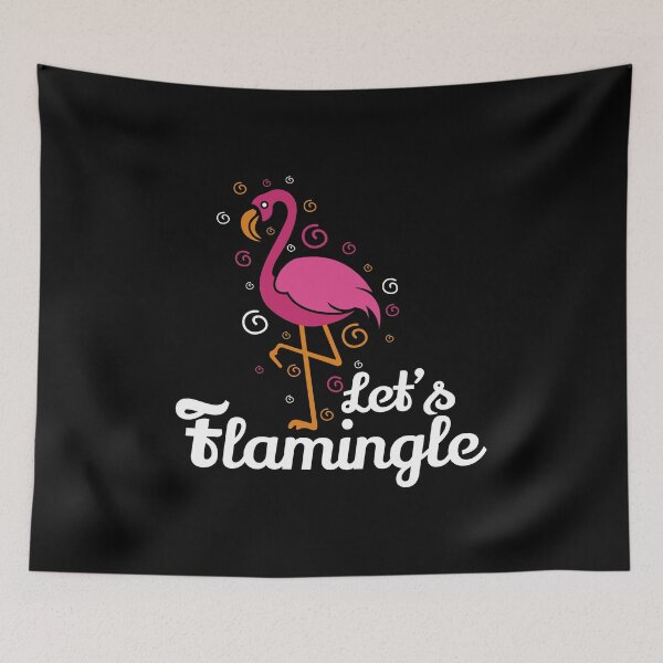 Item preview, Flamingo Shirt Let's Flamingle Funny Gift Tee designed and sold by haselshirt.