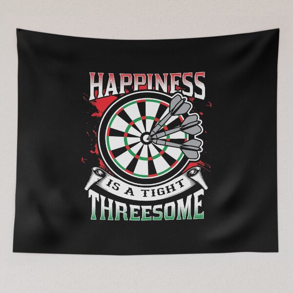 Item preview, Happiness Tight Threesome Darts Sport Player Gift designed and sold by haselshirt.