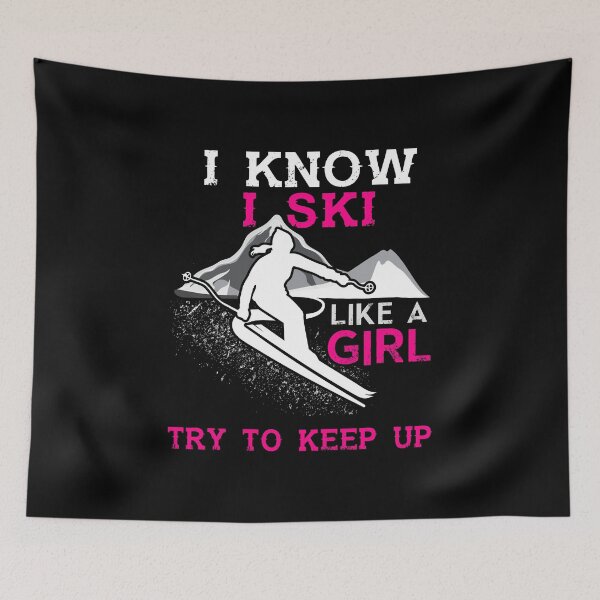 Item preview, Ski Girl Winter Sports Mountain Adventurer Gift designed and sold by haselshirt.