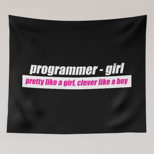 Item preview, Programmer - Girl designed and sold by KeepOnCoding.