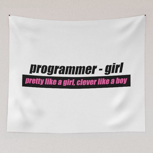 Item preview, Programmer - Girl designed and sold by KeepOnCoding.