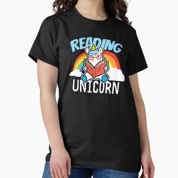 Item preview, Reading Book Lover Reading Unicorn Birthday Gift Idea designed and sold by haselshirt.