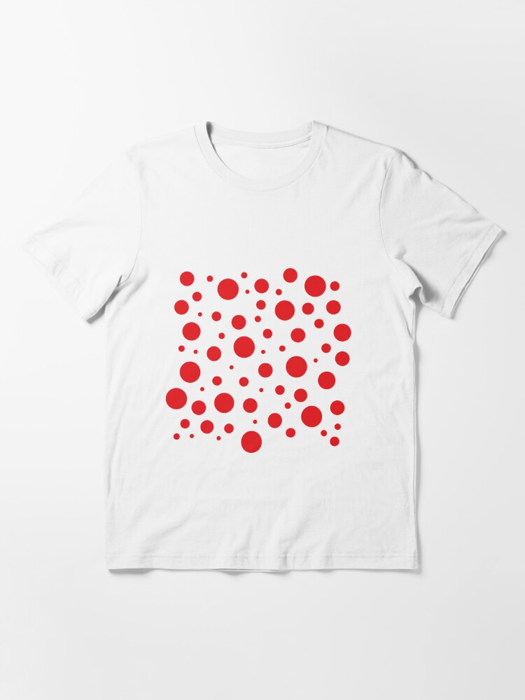 Spotty dotty red spots red and white, red bubbles Essential T-Shirt for  Sale by size3art