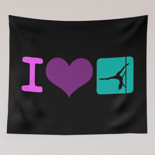 Item preview, I Love Pole Dancing Dancer Fitness Gift Idea designed and sold by haselshirt.