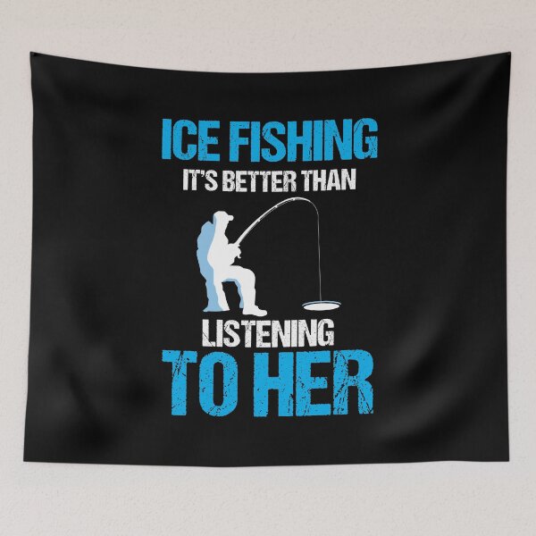 Item preview, Ice Fishing Winter Ice Hole Anglers Holiday Gift designed and sold by haselshirt.