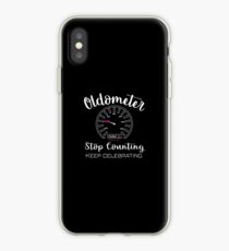 Top Funny Oldometer 40th Birthday Gift Design White iPhone Case