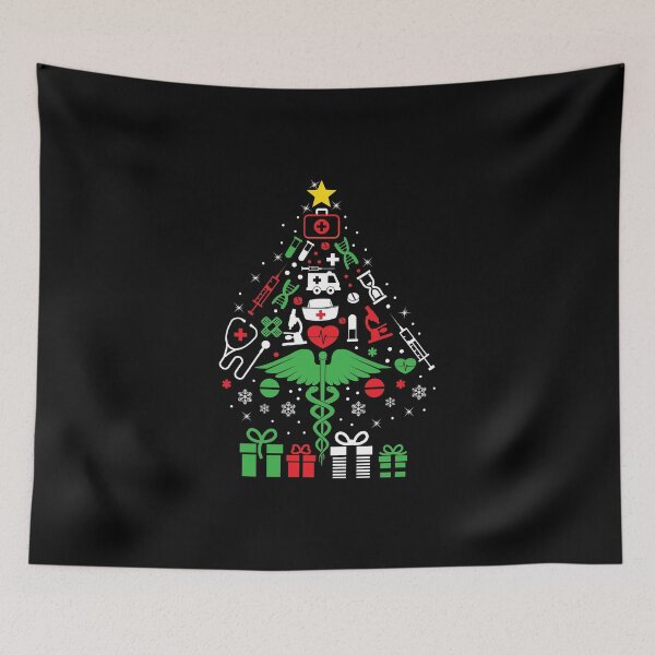 Item preview, Christmas Tree Nurse Xmas Snow Holiday Season Gift designed and sold by haselshirt.