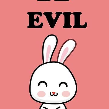 Artwork thumbnail, Be evil Rabbit by Arctic frame studio