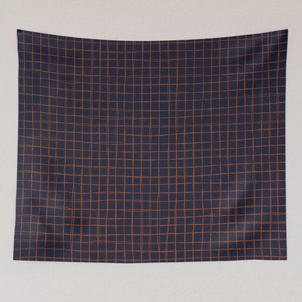 Item preview, Navy and Rust Thread Pattern designed and sold by BlertaDK.