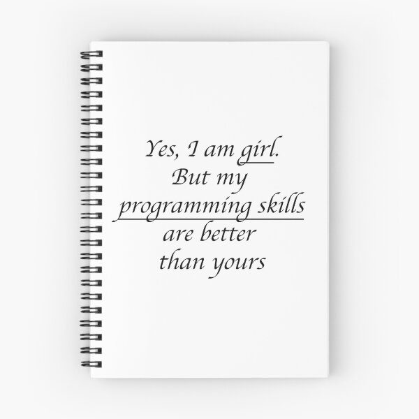 Item preview, Yes, I'm a girl. But my programming skills... designed and sold by KeepOnCoding.