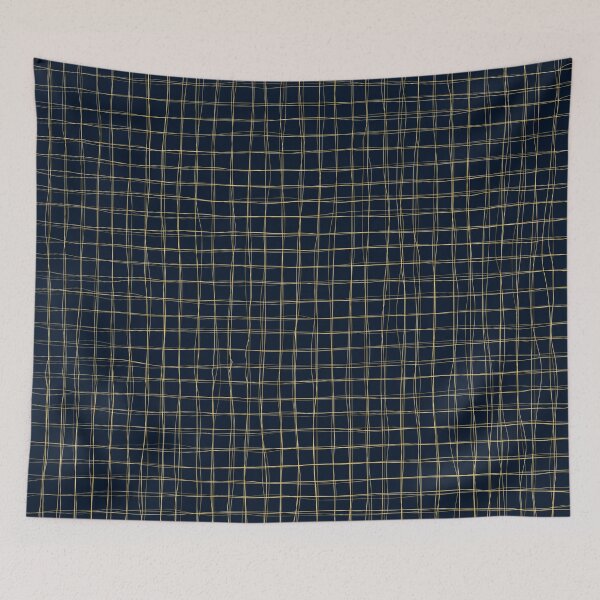 Item preview, Threads of gold on dark blue  designed and sold by BlertaDK.