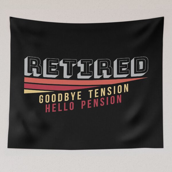 Item preview, Retirement Retired Goodbye Tension Hello Pension Birthday Gift designed and sold by haselshirt.