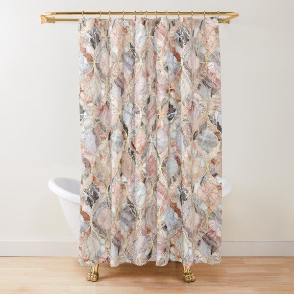 Moroccan Tile Shower Curtain - My Entire Apartment Renovation After Photos Living After Midnite Apartment Renovation Vintage Shower Curtains Floral Shower Curtains, Maybe you would like to learn more about one of these?
