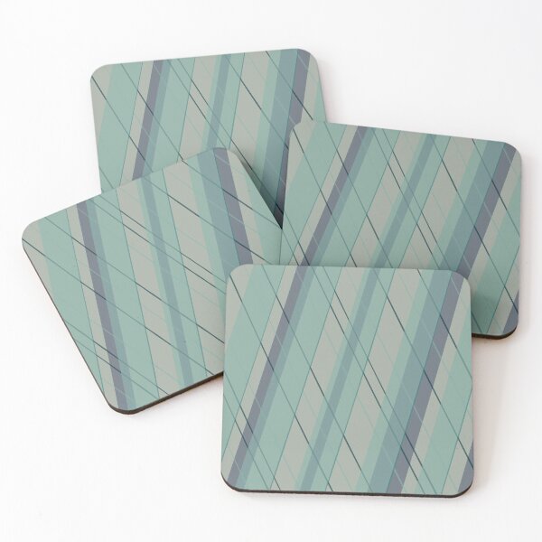 Item preview, Teal blue green stripes designed and sold by BlertaDK.