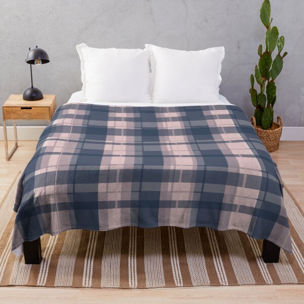 Item preview, Dusty rose and Blue Modern Tartan designed and sold by BlertaDK.