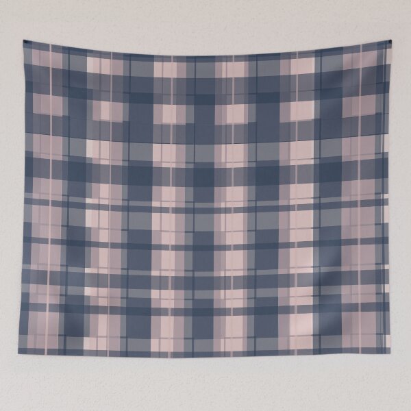 Item preview, Dusty rose and Blue Modern Tartan designed and sold by BlertaDK.