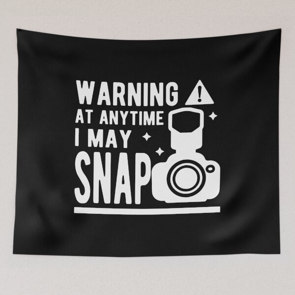 Item preview, Warning Anytime Snap Photography Birthday Gift designed and sold by haselshirt.