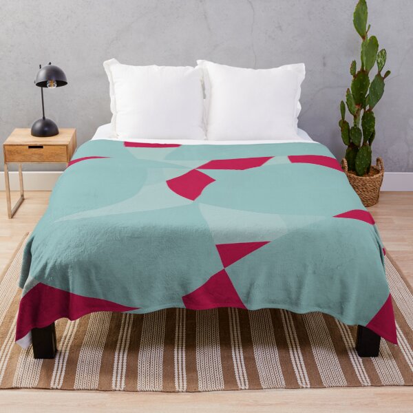 Item preview, Dusty Pale Blue and Vibrant Magenta Abstract Graphic designed and sold by BlertaDK.