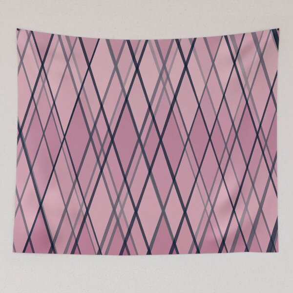 Item preview, Confused Argyle Navy Purple Dusty Rose designed and sold by BlertaDK.