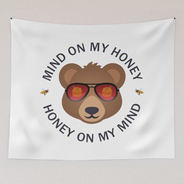 Item preview, Honey On My Mind - White designed and sold by 4wordsmovement.