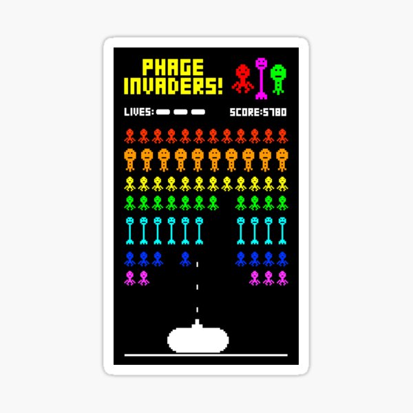 Phage Invaders! Sticker