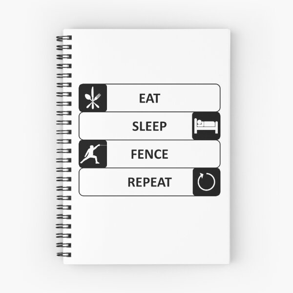 Item preview, Eat, sleep, fence, repeat designed and sold by AndiHK.