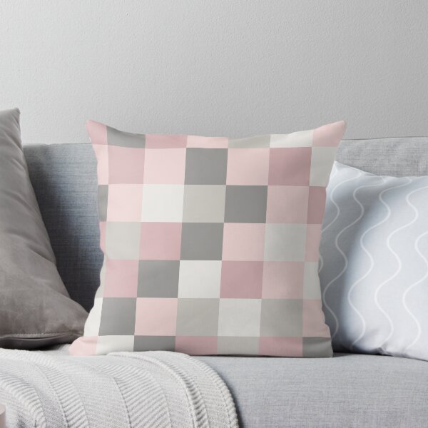 Item preview, Dusty Rose, Rose and Grey Squares designed and sold by BlertaDK.