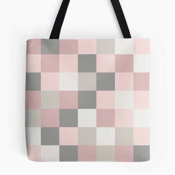 Item preview, Dusty Rose, Rose and Grey Squares designed and sold by BlertaDK.