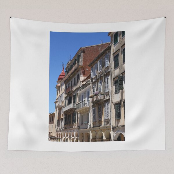 Item preview, old buildings Kerkyra Corfu Greece designed and sold by goceris.