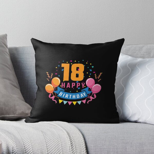 For 18th Birthday Pillows & Cushions for Sale | Redbubble