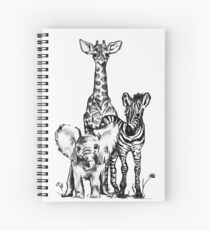 Safari - Baby Animals Spiral Notebook