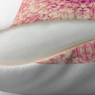 Alternate view of Summer Weave - Candy Pink Throw Pillow