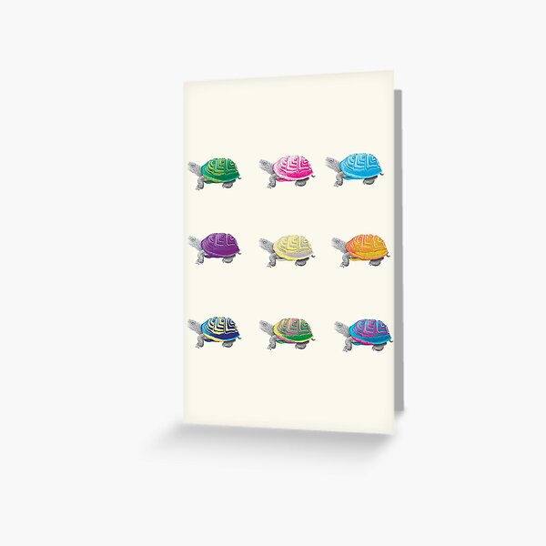 Bright Turtles Blank Greetings Card Greeting Card